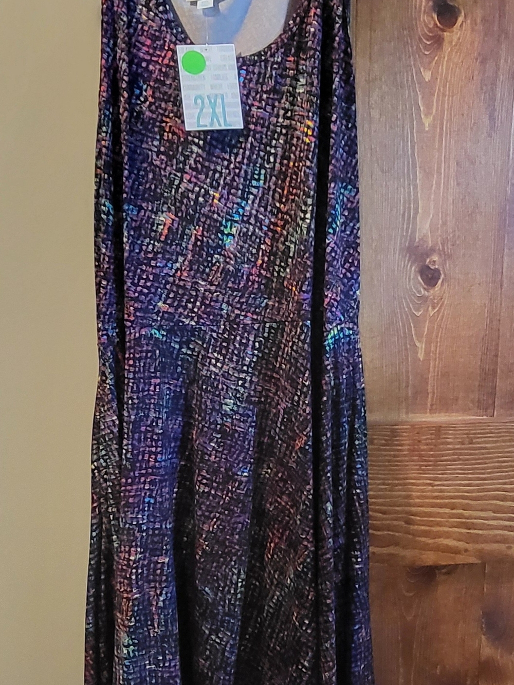 Lularoe Women's 2XL Multicolor Printed Sleeveless Dress